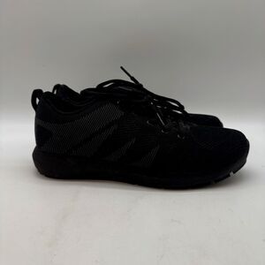Shoes for Crews Heather Slip Oil Resistant Shoes Women's 7 Black Lace Up Sneaker